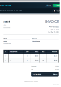 Free Invoice Generator