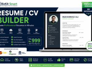 Create professional CVs instantly with Offline CV Builder. No watermark, instant download, works offline. Get BizKit Smart Resume Maker now.