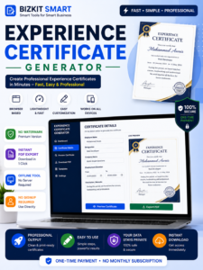 Experience Certificate Generator Pakistan
