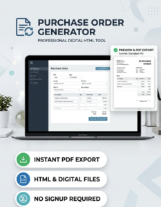 Professional Free Purchase Order Generator
